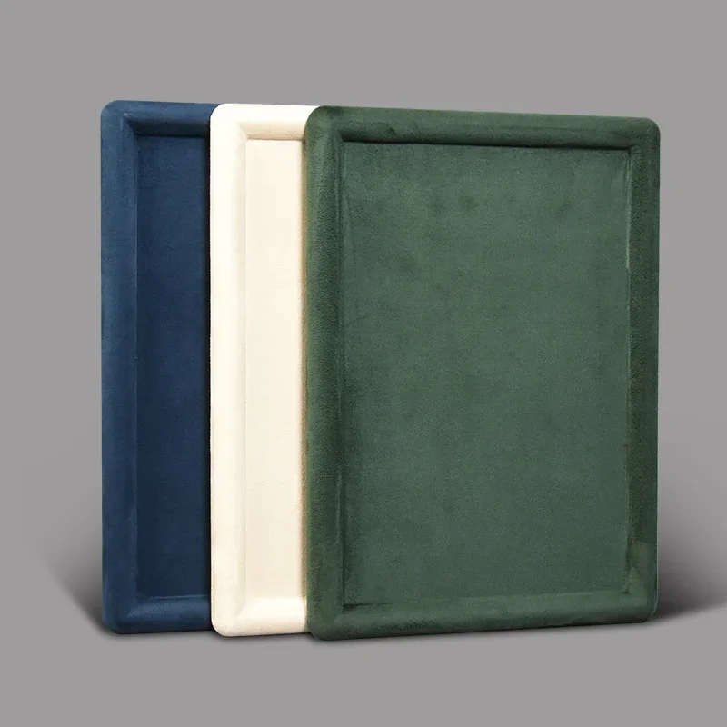Jewelry Display Tray Cashmere Leather Rounded Corner