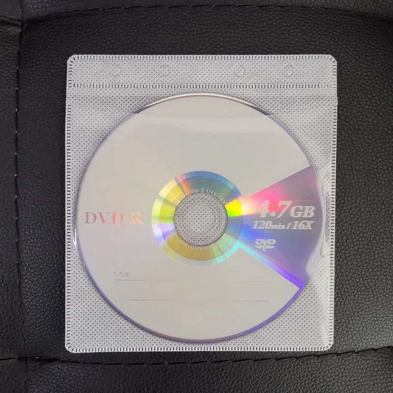 Double-sided CD Bag CD Pp Bag 12cm DVD Storage 10 PCs Pack cd dvd storage bag cd dvd storage case
