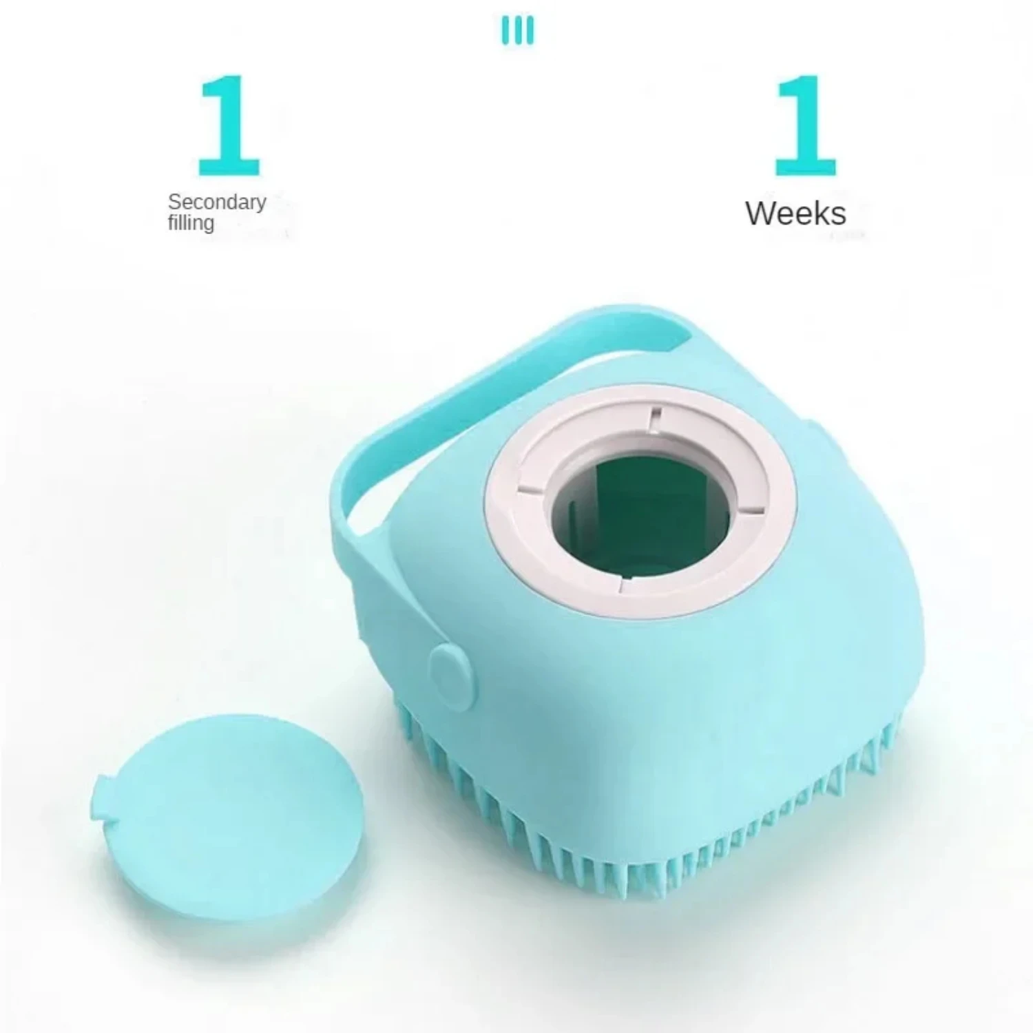 Silicone Dog Brush Shampoo Shower Massager