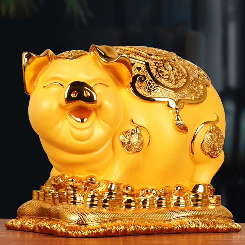 

Pig Kids Money Boxes Organizer Lucky Mystery Storage Piggy Bank Euro Coin Gift Big Size Adult Family Skarbonka Room Decoration