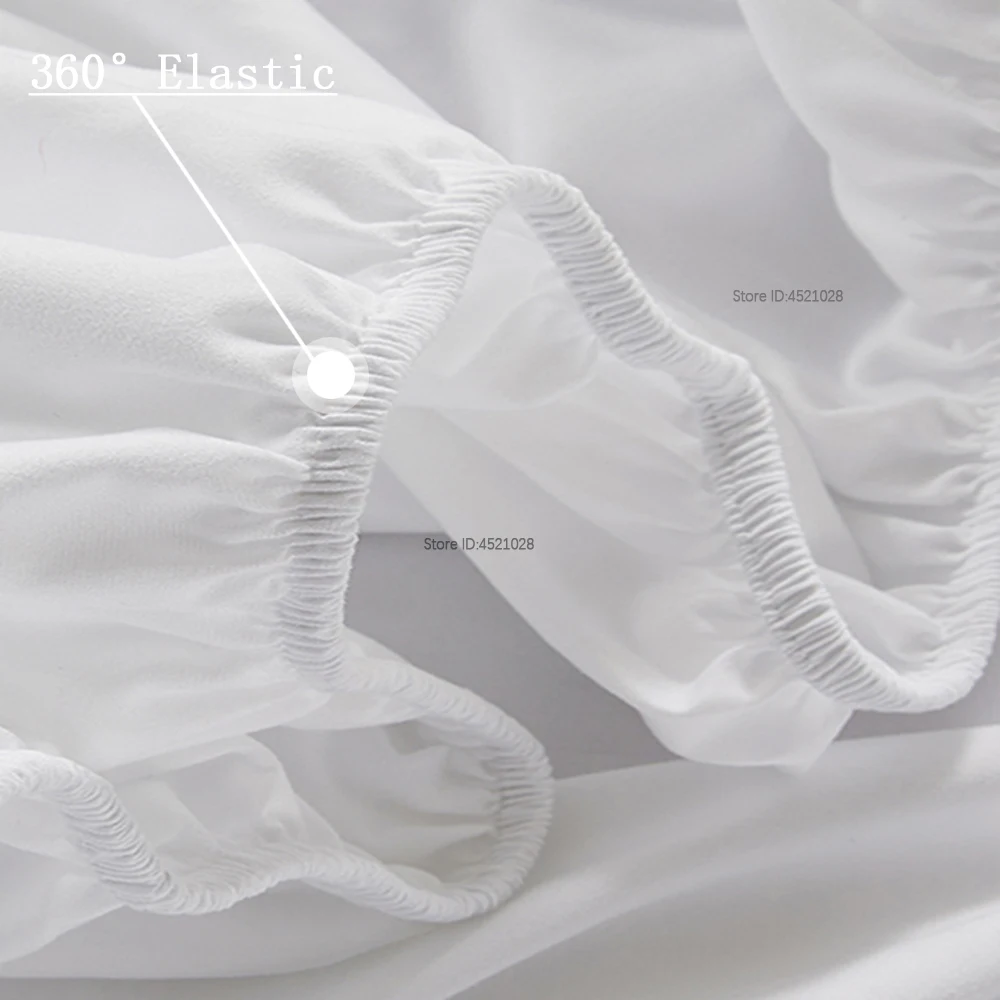 Fabric Fitted Sheet Soft Touch Elastic Bedspread Cover Mattress pads For Single Double King Queen Bed 150x200 160x200 140x200
