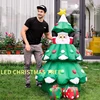 6 Ft Inflatable Christmas Tree with Pop up Santa Gift Boxes Blow up Decoration Xmas Tree with LED Lights Outdoor Toys for Kids 5