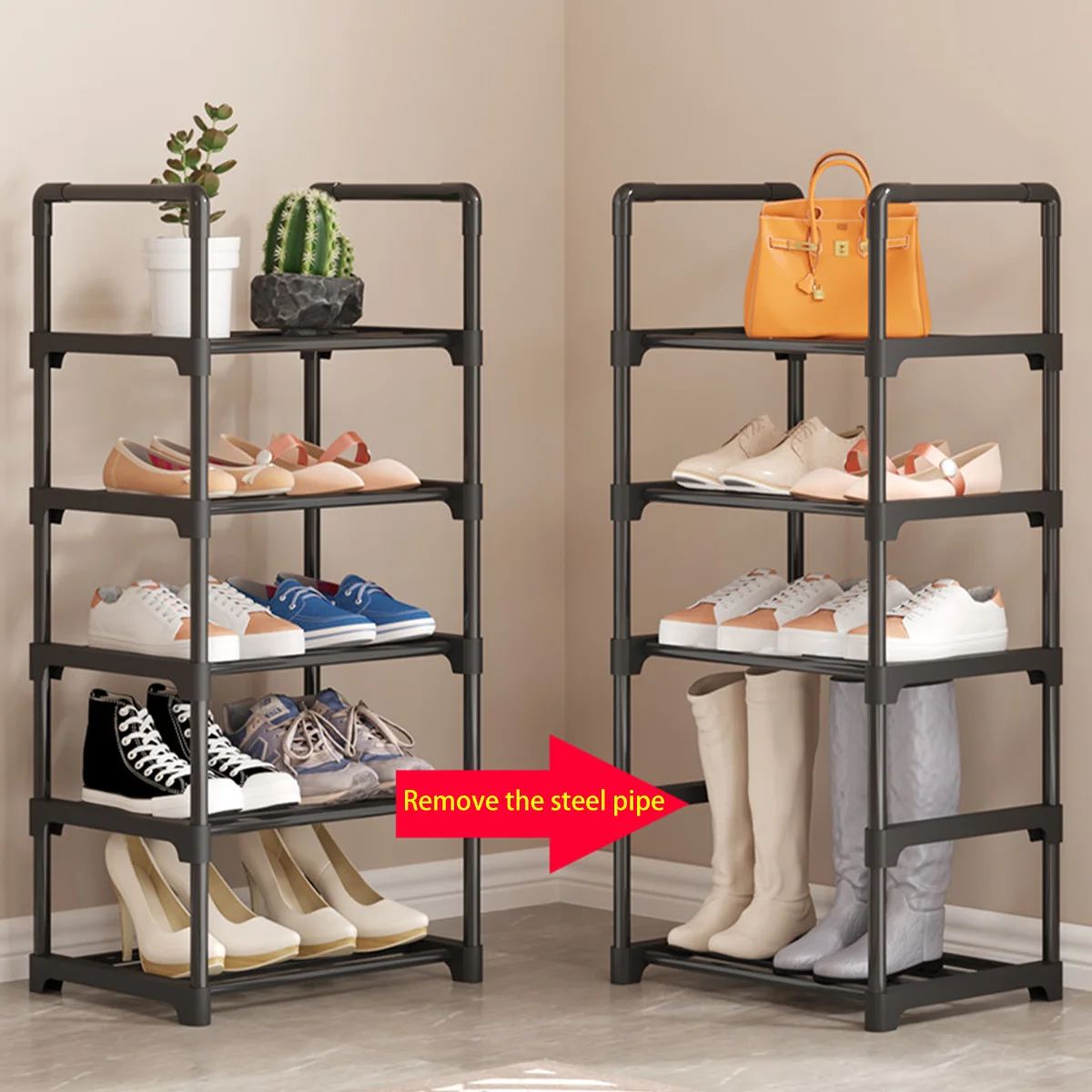 Multistrato Semplice Scarpiera Fai da-da-ballo Facile assemblato Ripiano  per scarpe Stivali salvaspazio Scarpe Organizer Stand Holder Home Dorm Shoe  Cabinet