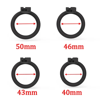 2022 New Cobra Male Chastity Device Positive/Negative With 4 Penis Rings,Super Small Cock Cage,BDSM Sex Toys For Men Gay 6