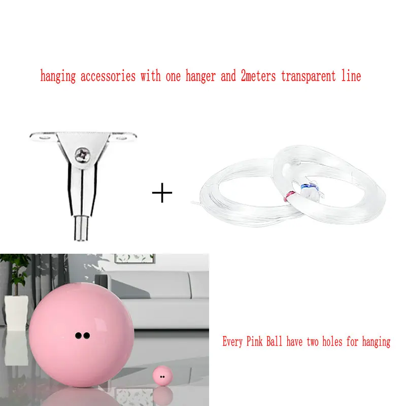 HQ Pink Color 38-1000MM Stainless Steel AISI304 Hollow Sphere Ball All Season Outdoor Fountain Garden Holidays Decoration