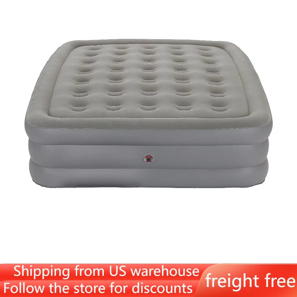 

Queen Inflatable Mattress Double-High Air Mattress Pump Not Included ,Freight Free, Camping Nature Hike Matt Sleeping Camp Gears