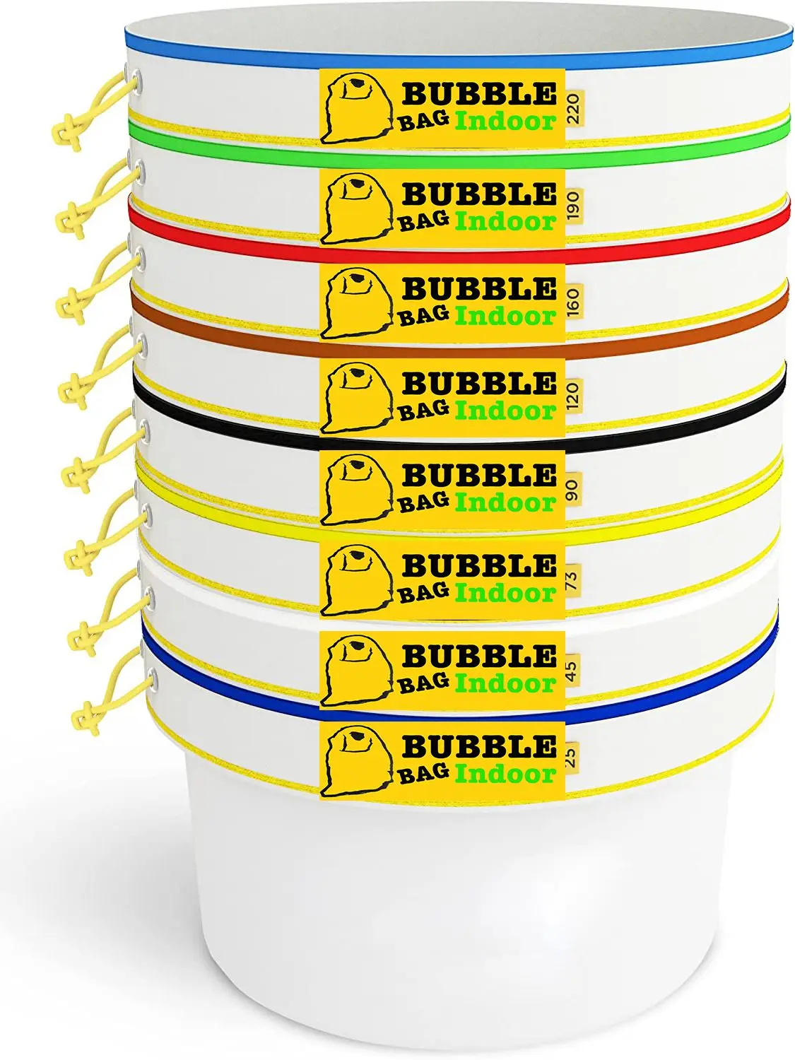 All Mesh Bubble Bags 1 Gallon 8pcs Kit Herbal Ice Extractor Hash Essence Shampo Flter Herbal Extraction Grow Bag