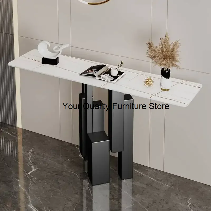 

Роскошный прямоугольный боковой стол в скандинавском стиле, Современный японский боковой стол, минималистичный белый стол, салонная мебель для дома