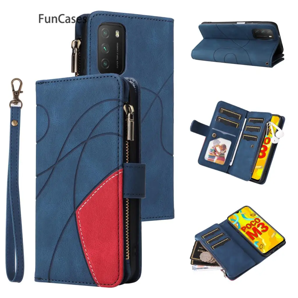9 Carte Telefono Cover Mobile Per Telefono Poco M3 Movil Non Specificato Custodia Casa Poco Estojo Redmi 9T Flip Portafoglio Cover Per Telefono