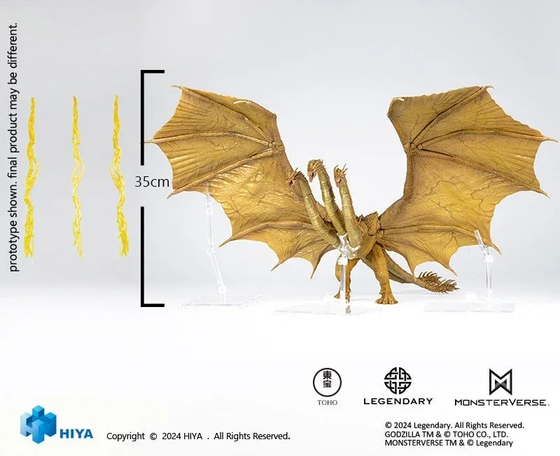 Фигурки героев аниме Hiya Godzilla король монстров King Ghidorah, изысканные базовые коллекционные игрушки, подарок на день рождения (art.: 3920c81455daa) - 3920c81455daa