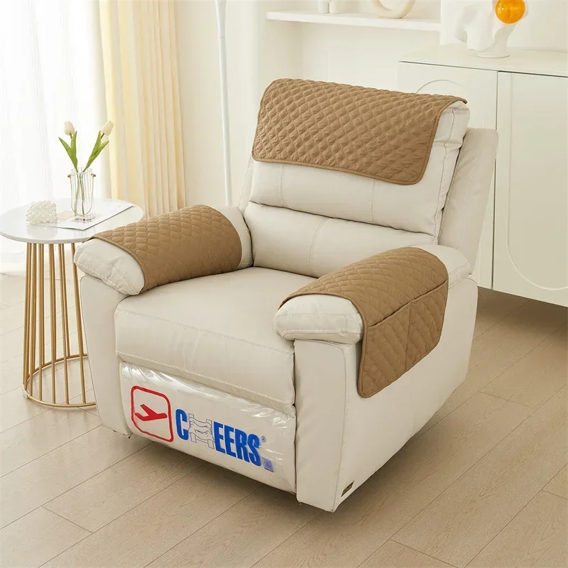 Quilted Recliner Sofa Slipcover Anti Slip Dogs Pet Kids Sofa Mat Armchair Armrest Towel Lazy Boy Chair Cover Furniture Protector 4