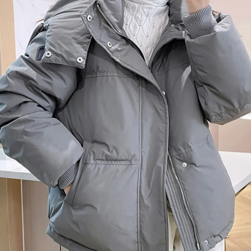 

Пуховик женский зимний утепленный с хлопковой подкладкой, свободного покроя