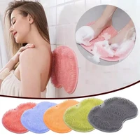 Foot Wash Brush Rub Back with Sucker Brush Bathroom Tool Foot Massage Pad Shower Massage Mat Exfoliating Bath Pad Bath Sponge 1