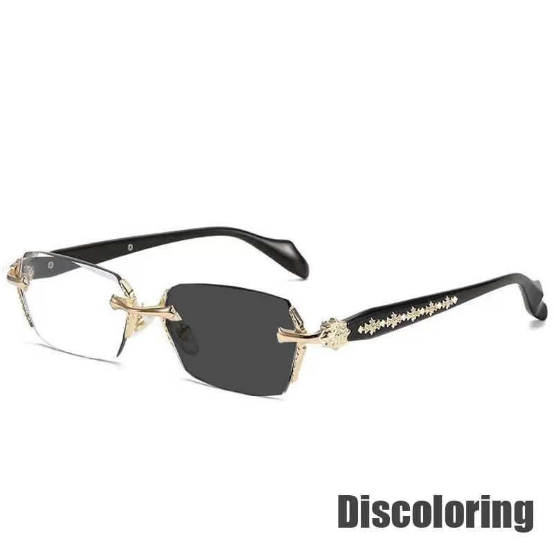 Vintage Unisex Photochromic Sunglasses - Color Changing & UV Protection Presbyopia Eyewear