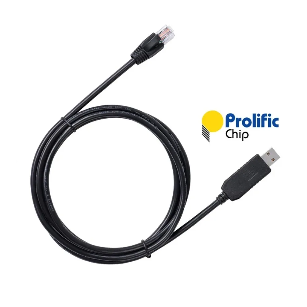 디버그 케이블 USB RS232 - RJ45 8P8C 시리얼, US2000C US3000C US5000 리튬 배터리 콘솔 통신용, Prolific PL2303GT 포함