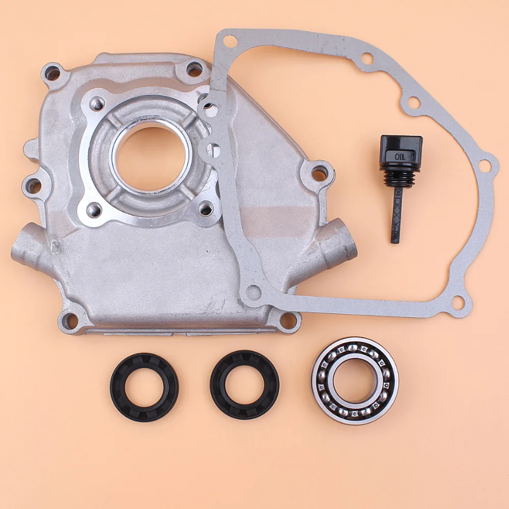 

Crankcase Cover Crank Ball Bearing Seals Oil Cap Kit for Honda GX160 GX200 Chinese 168F 5.5HP 6.5HP Engine Generator Lawn Mowers