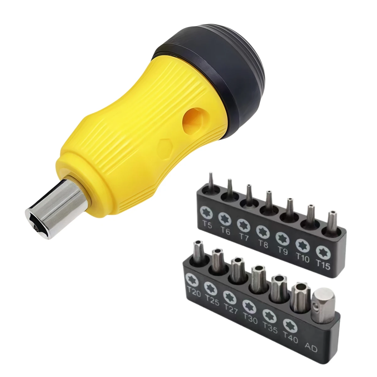 Kit de tournevis de précision 20 pièces avec manche rotatif