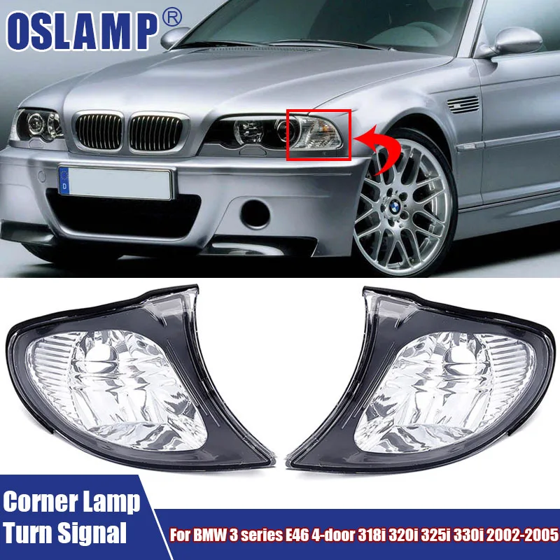 Turn Signal Light Left Right Front Corner Lamp For BMW 3 series E46 4