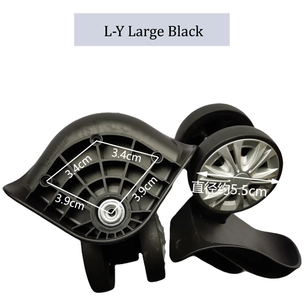 For Hongying W-Y Nylon Luggage Wheel Trolley Case Wheel Pulley Sliding Casters Universal Wheel Repair Slient Wear-resistant