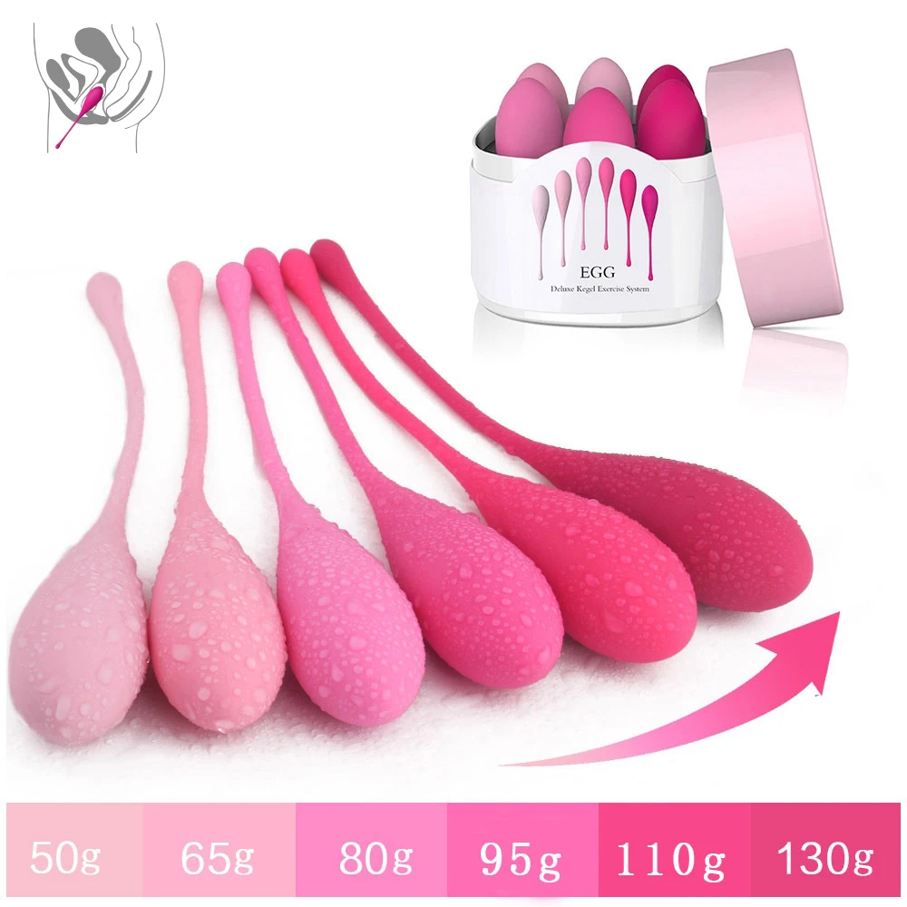 Kegel Ball Chinese Waterproof Silicone Vaginal Tightening Balls Set Pelvic Floor Muscle Exercises Ben wa Balls Sex Toy for Women kegel balls
