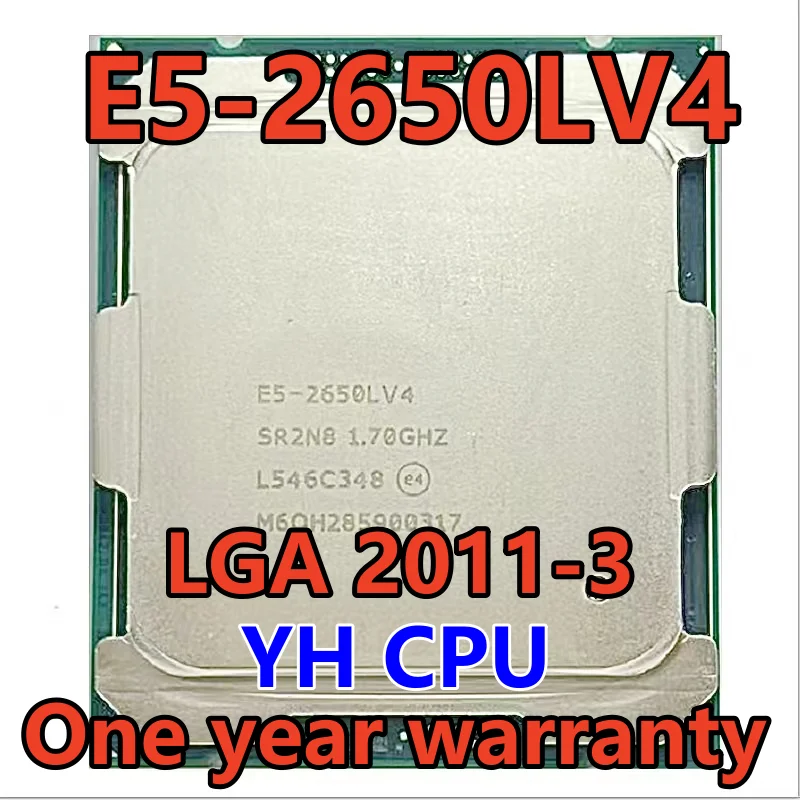 

E5-2650LV4 E5 2650LV4 SR2N8 1,70 GHZ 14-Core 35MB SmartCache E5-2650L V4 E5 2650L V4 FCLGA2011-3
