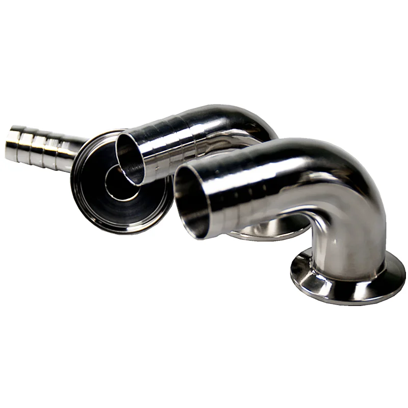 19/25/32/38/45/51/Flange 50.5-64mm Hose Barb 1.5"-4" Tri Clamp 90 Deg Elbow SUS304 Stainless Sanitary Fitting hose pipe fitting,pipe fitting,water pipe fitting