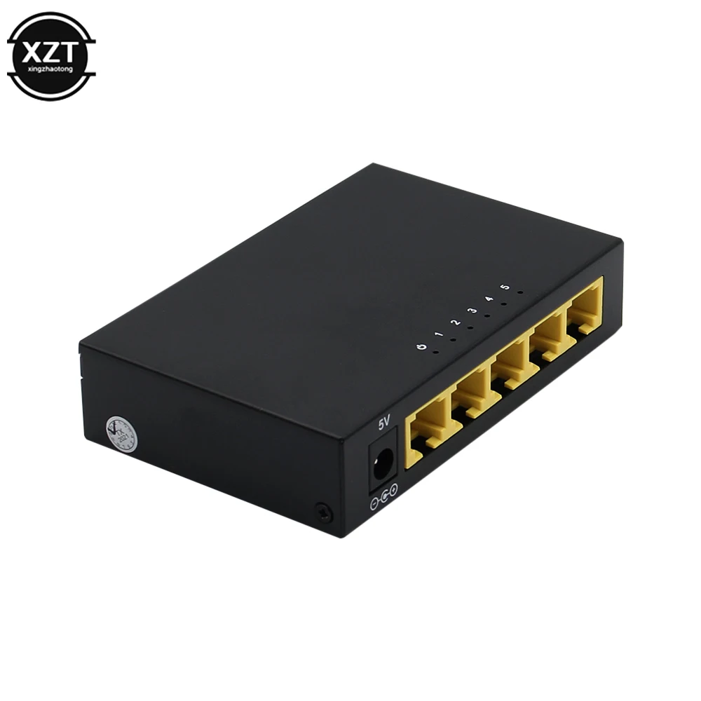 Rápido RJ45 Ethernet Switcher LAN Switching Hub Adaptador UE EUA Plug