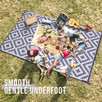 Hapihappy New Reversible Plastic Rugs For Camping Outdoor Mat Carpet For Rooftop Non-slip Waterproof Indoor Mats For Living Room 1