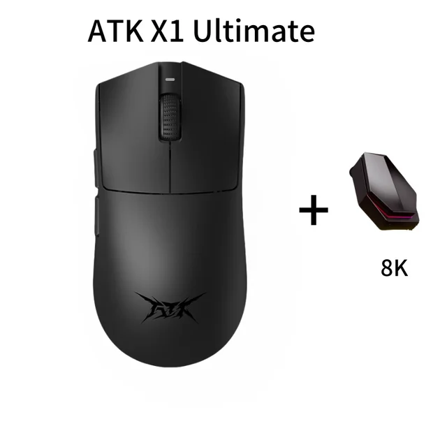 Atk X1 Ultimate Dual-Mode Wireless Mouse 8k Paw3950ultra No Hole