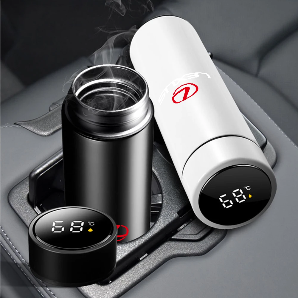 Lexus FSPORT IS200 ES300h ct200h 500ml 스테인레스 스틸 자동차 스타일링 보온병 머그컵 스마트 보온 컵 온도 표시 병