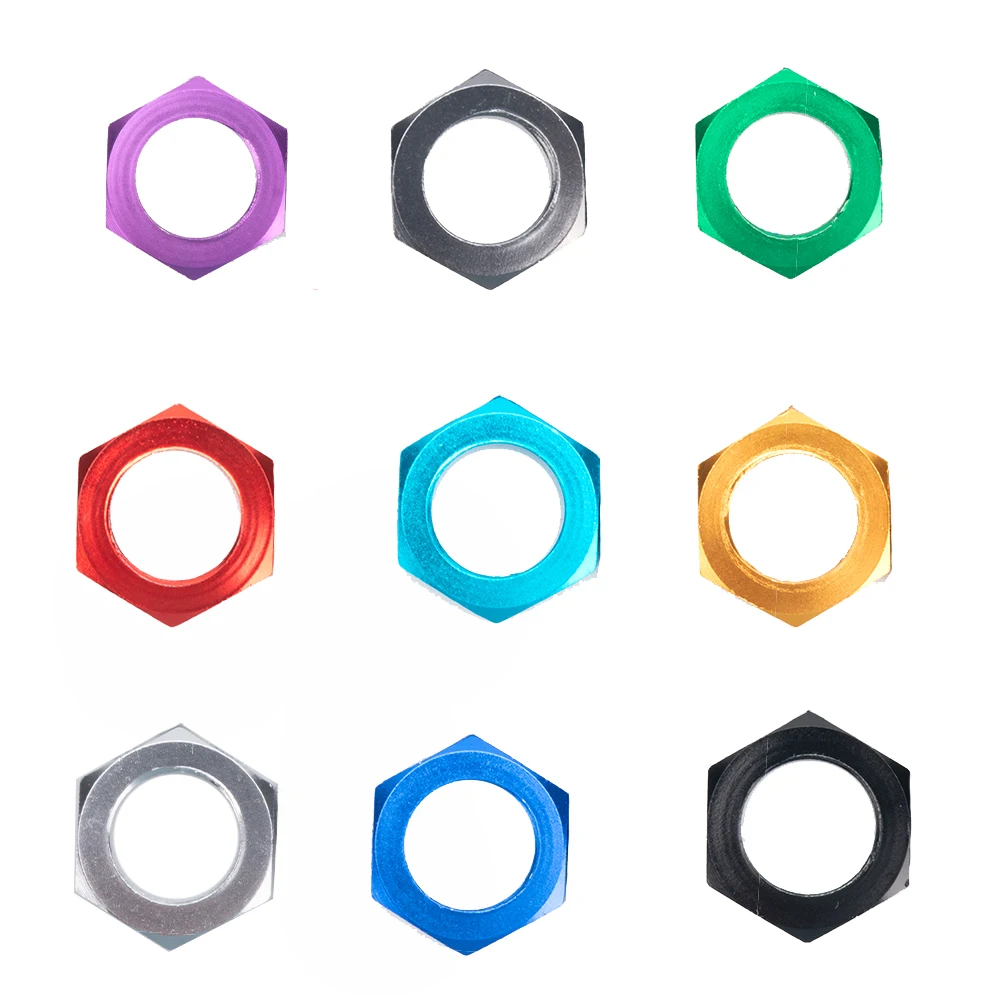 16 Dadi Esagonali In Alluminio Da 17mm Per Auto RC Scala 1/7 E 1/8 - Aggiornamento Per ARRMA 6S, HSP, Redcat, Himoto, Filettatura 1.0mm, Colore Blu