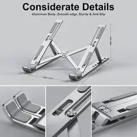 Portable Laptop Stand Aluminum Notebook Support Computer Bracket Macbook Air Pro Holder Accessories Foldable Lap Top Base For Pc 5