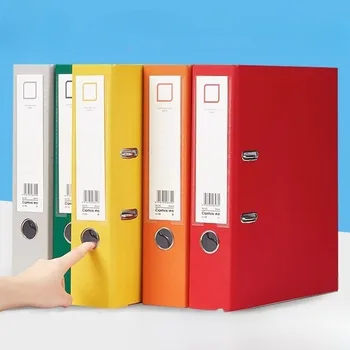 Cartella A4 con arco a leva Cartella perforata a fogli mobili Libro a fogli mobili Libro dati Raccoglitori addensati a doppio foro Organizzatore da tavolo