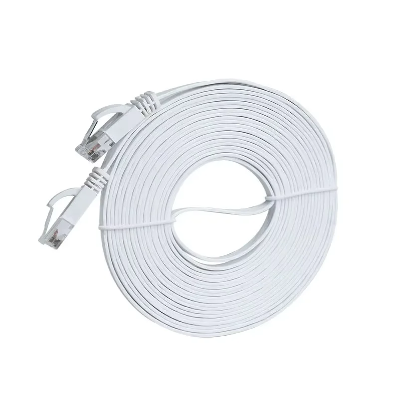 High-Speed Flat Cat6 Ethernet Network Cable - Multiple Lengths Available