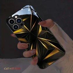 Luminous Geometry LED Phone Case with Voice Control Glow Shell - S21 Ultra (LED8)