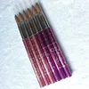 Round Sharp 1Pcs 3D Rhinestone Professional Salon Using Kolinsky Nail Drawing Painting Tools Sculpture Manicure Art Brush 8#6# 2