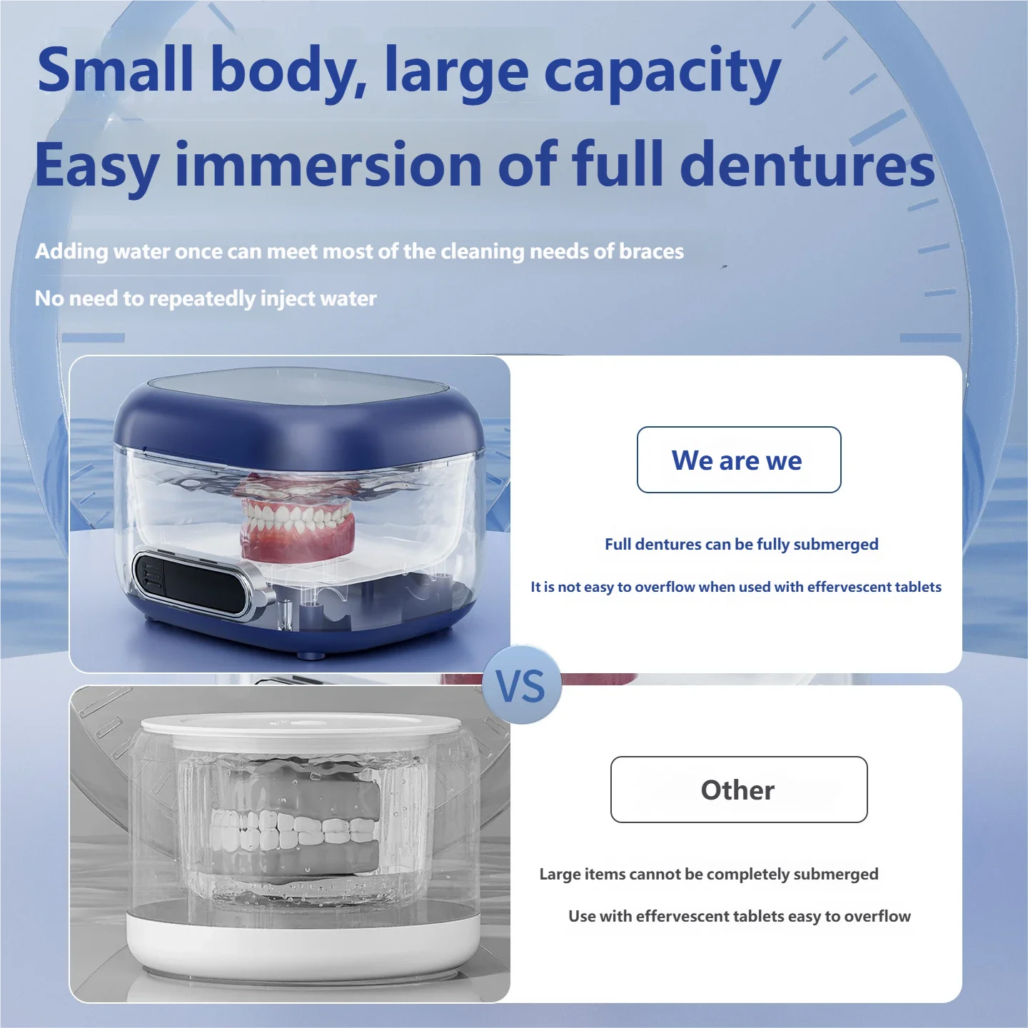 HOMEFISH Household Dental Brace Cleaning Machine Orthodontic Denture Holder And Cleaning Tool New Product for Oral Care