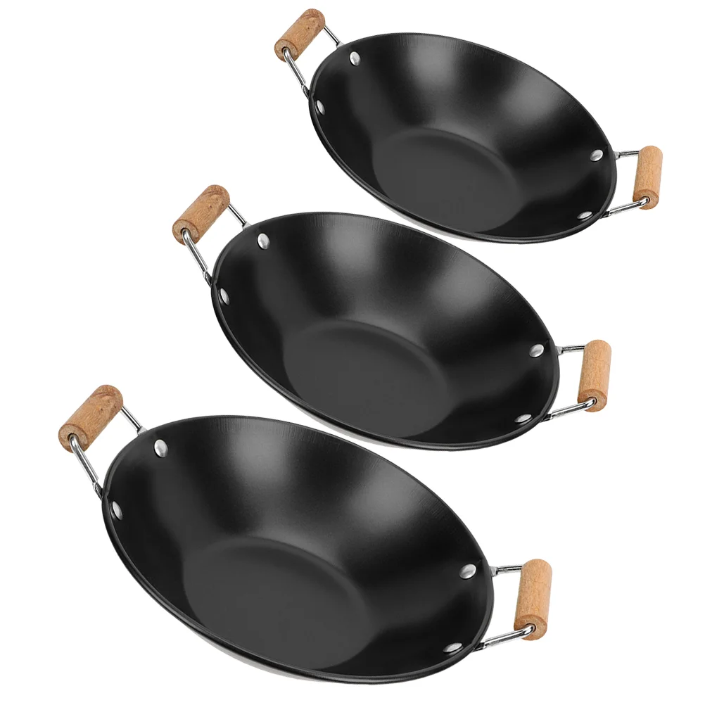 

Serving Pan with Wood Ear Stainless Steel Griddle Chaffing Dishes Stove Dry Pot