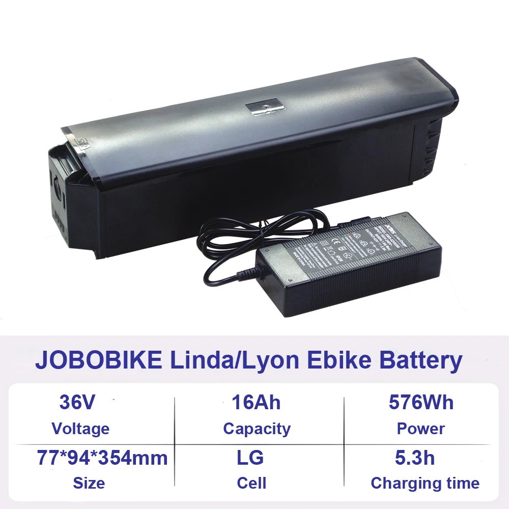 ジョボバイク-電動自転車用バッテリー,36V,48V,10.4Ah,14Ah