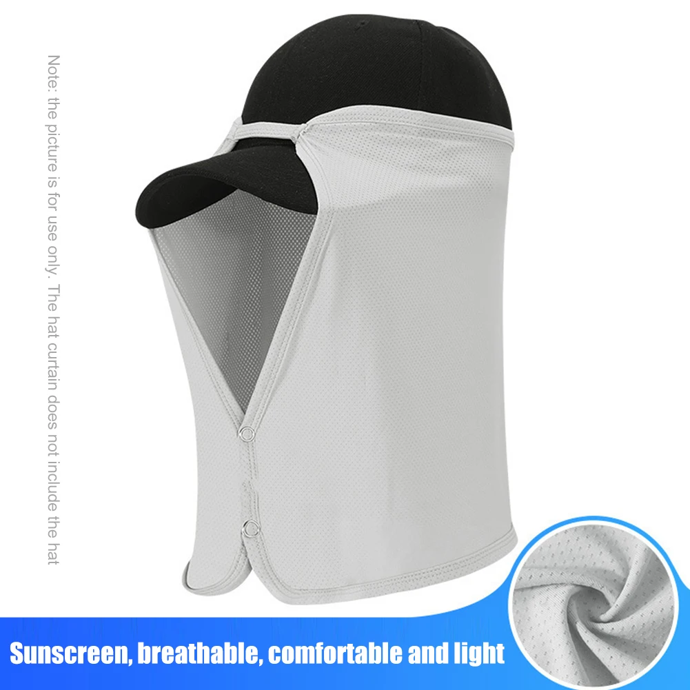 Polyester Sun Protection Hat Visor Quick Drying Face Neck Cover