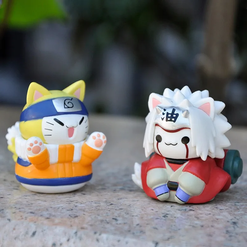 Naruto Anime Character Action Figure Set - 8-Piece Collectible Ornament Toys