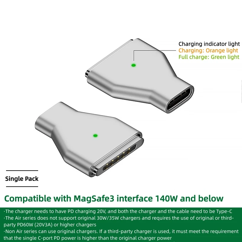 ตัวเลือกสินค้า อะแดปเตอร์ชาร์จ MacBook 100W ชาร์จเร็ว พร้อมแม่เหล็ก