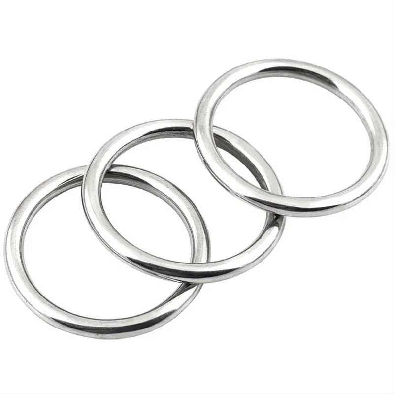 

304 круговое кольцо из нержавеющей стали, твердое сварное уплотнительное кольцо, железное кольцо для животных, тяговое кольцо, рыболовное кольцо, подвесное стальное кольцо