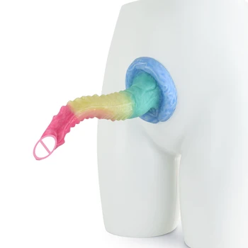 26.5cm Long Tentacles Dildos Anal Pulg Soft Silicone Women Masturbator Dragon Simulate Huge Penis For Men Women Sex Toys Shop 4