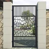 European Mediterranean Factory Customize Size Color Durable heavy-duty wrought Iron Steel garden entry security Courtyard Gate 5