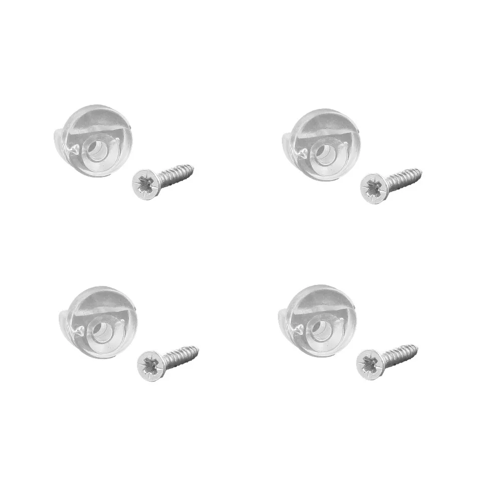 Description Picture 4 of item4pcs Mirror Holder Clips Bathroom Mirror Hinger Fixed Accessories Glass Plastic Wall Bracket Clamp Glass Wall Hanging Fixing Kit