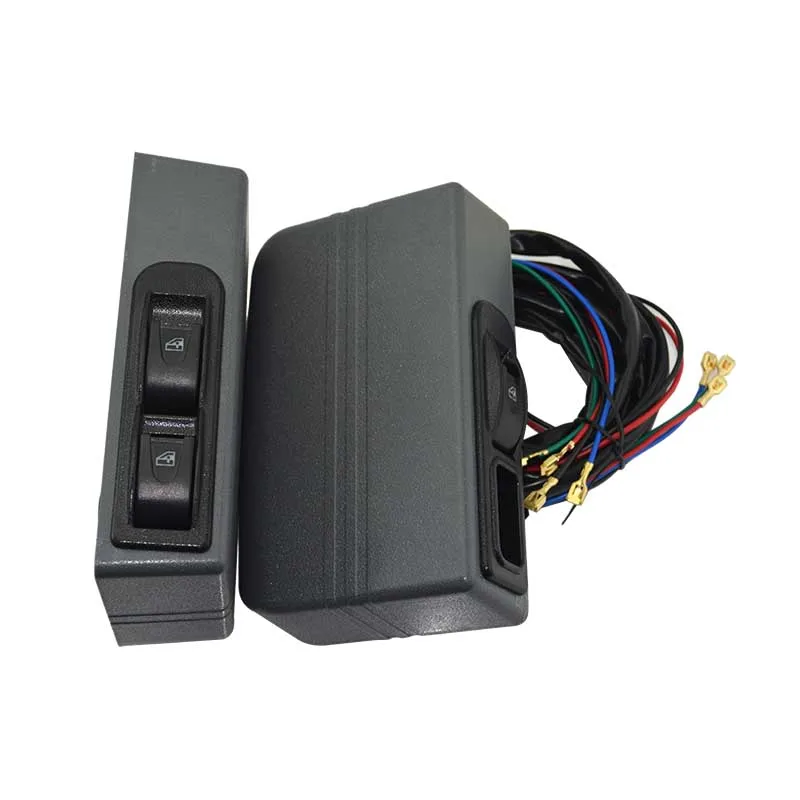 Interrupteur Lève-vitre Électrique Voiture 6 Broches - 12V/24V, Voyant Vert - Commutateur Fenêtre Universel
