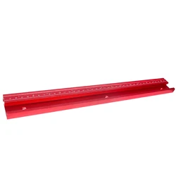 Premium Alloy T - Track with Dual Scale - 40cm/60cm Woodworking Slot - 1pc (Red 40cm)