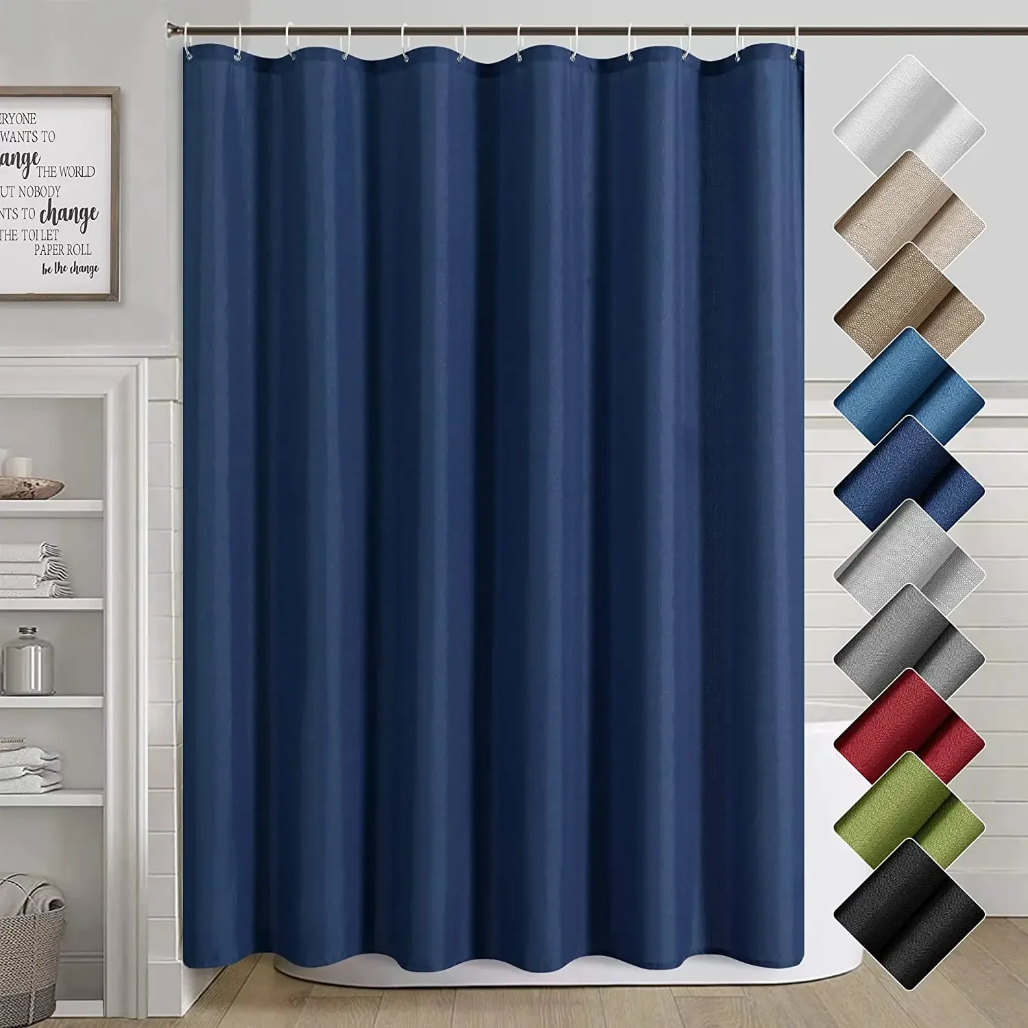 Shower Curtains Grey Shower Curtains Modern Minimalist Hotel Home Solid Colour Bath Curtain Polyester Fabric Bathroom Decoration Set with Hooks