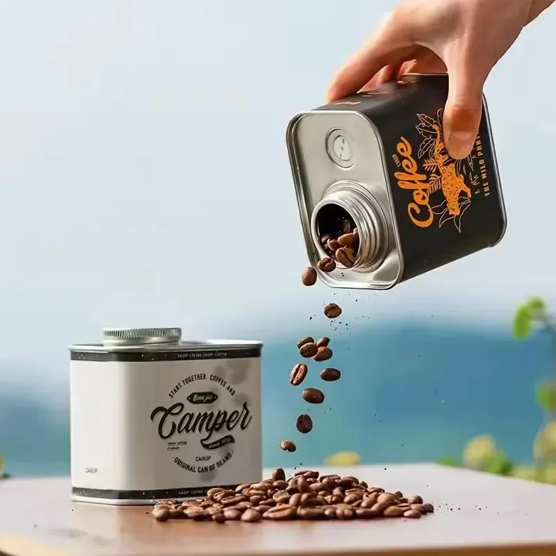 1/2pcs Household Kitchen Storage Jar, Sealed Coffee Bean Jar, Outdoor Camping Coffee Bean Moisture-Proof And Fresh-Keeping Jar - Image 4